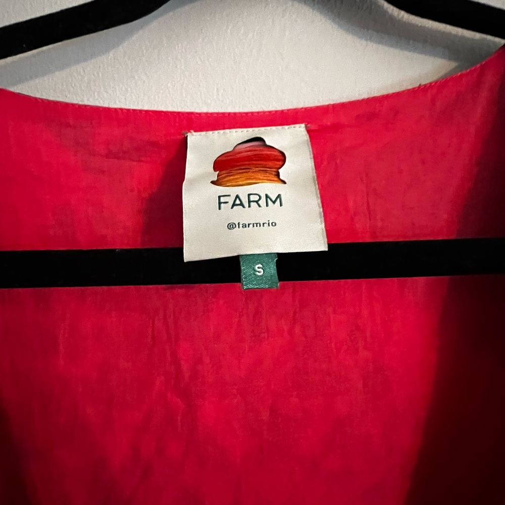 Farm Rio Macaw Ruffled Wrap Dress size Small - Picture 8 of 8